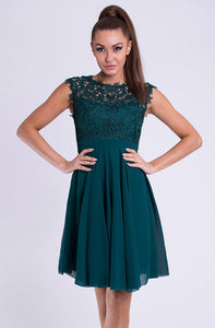 EVA & LOLA DRESS bottled - GREEN 26012-1