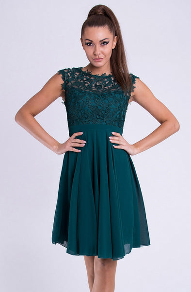 EVA & LOLA DRESS bottled - GREEN 26012-1