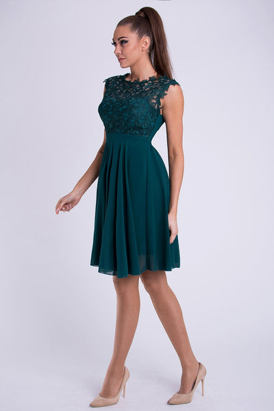 EVA & LOLA DRESS bottled - GREEN 26012-1