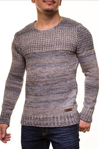 MALE HOT SWEATER CRSM - BLUE-GREY 9502-3