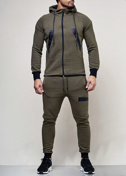 SWEAT SUIT MAN- KHAKI  47002-1