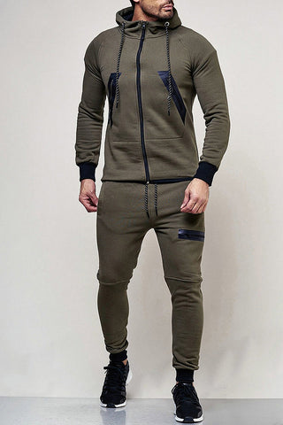 SWEAT SUIT MAN- KHAKI  47002-1