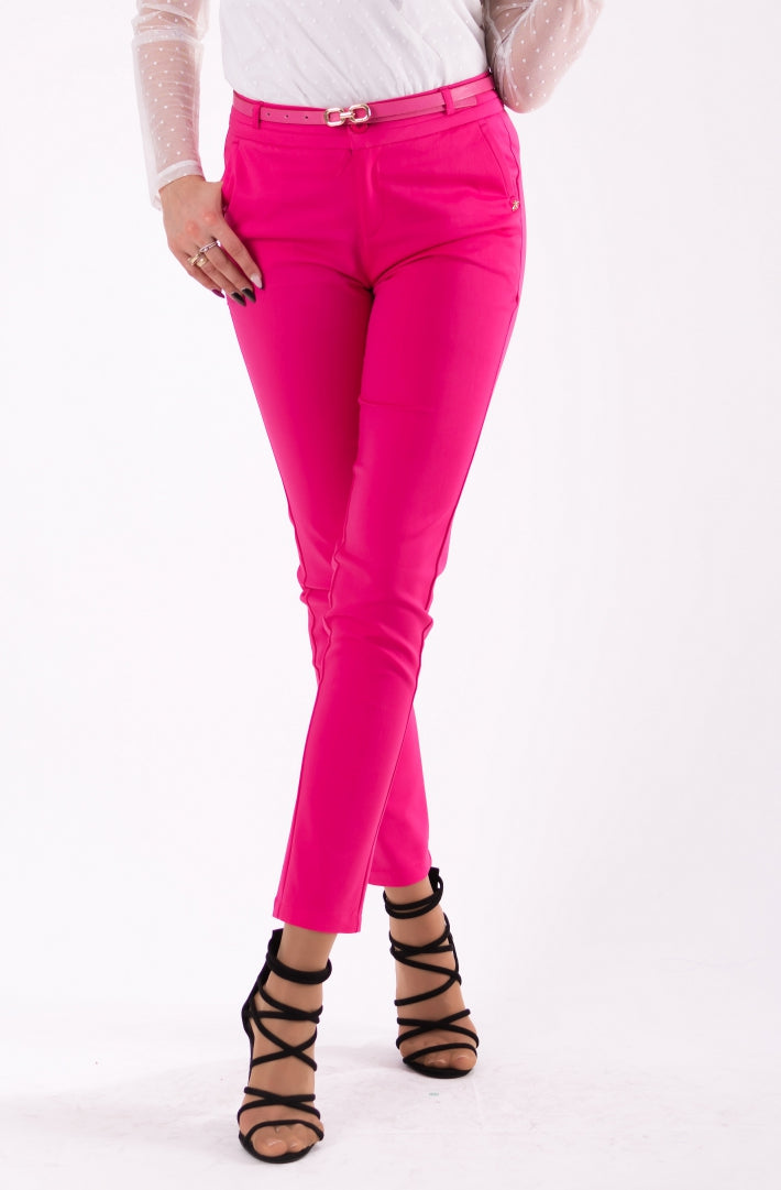 TROUSERS+BELT -FUSHIA46010-1