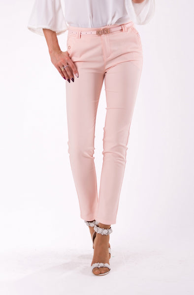 TROUSERS+BELT - PINK 46009-1