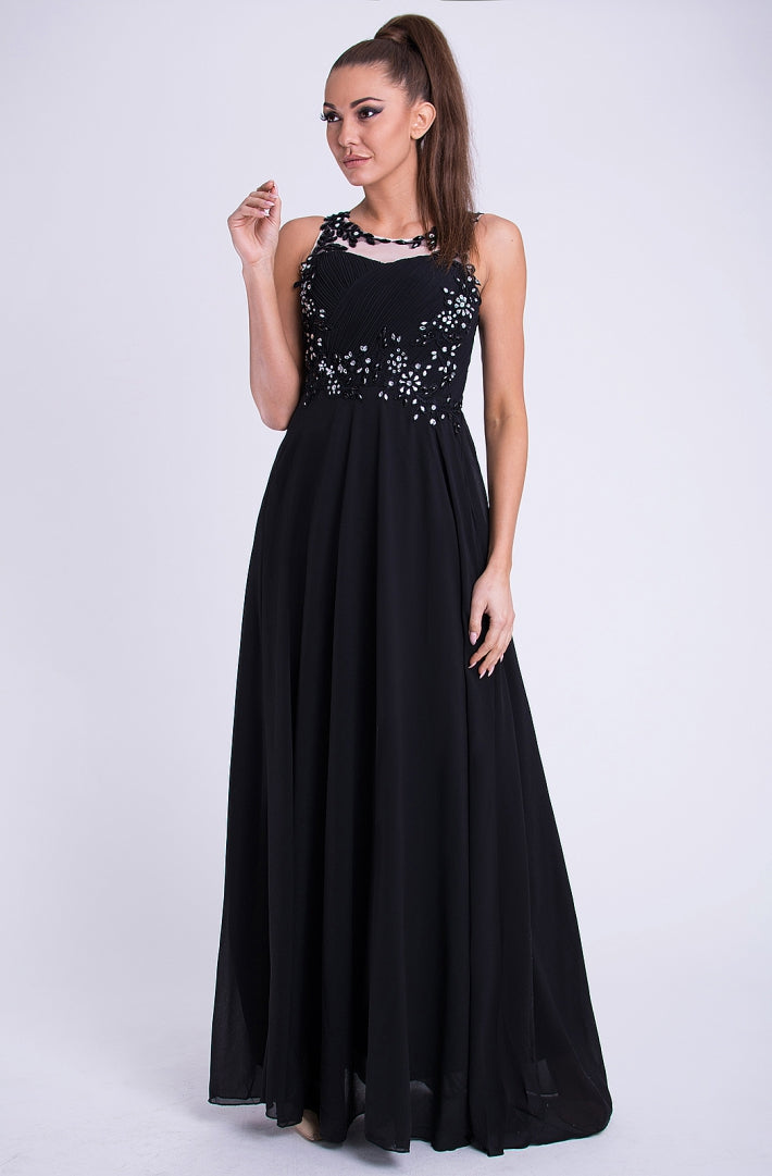 EVA & LOLA DRESS - BLACK 10011-2