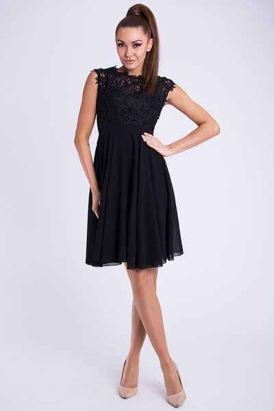 EVA & LOLA DRESS BLACK 26012-2