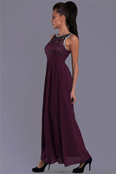 EVA & LOLA dress- EGGPLANT 7815-9