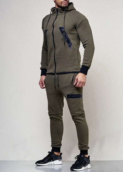 SWEAT SUIT MAN- KHAKI  47002-1